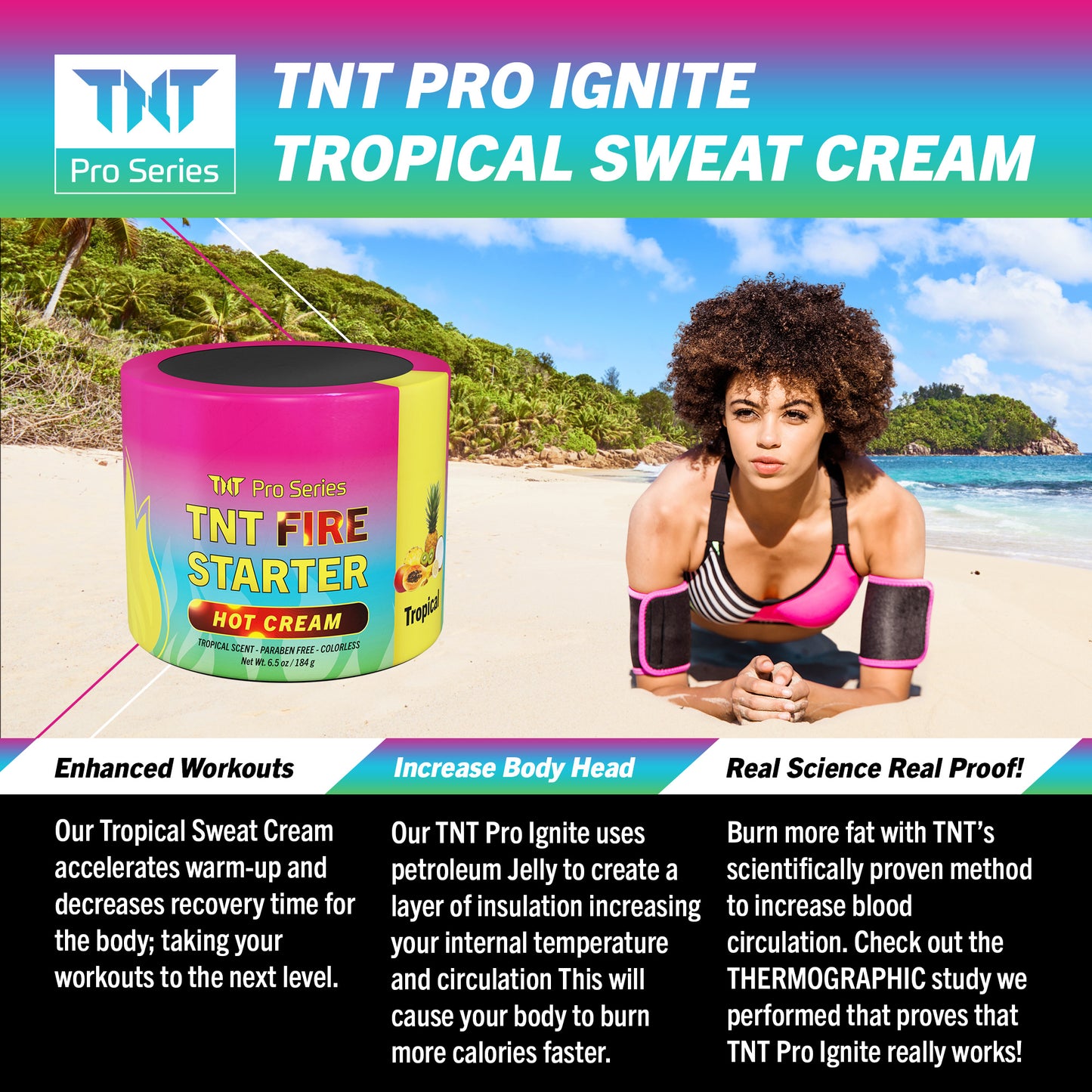 TNT Fire Starter HOT Sweat Cream - Tropical - TNT Pro Series