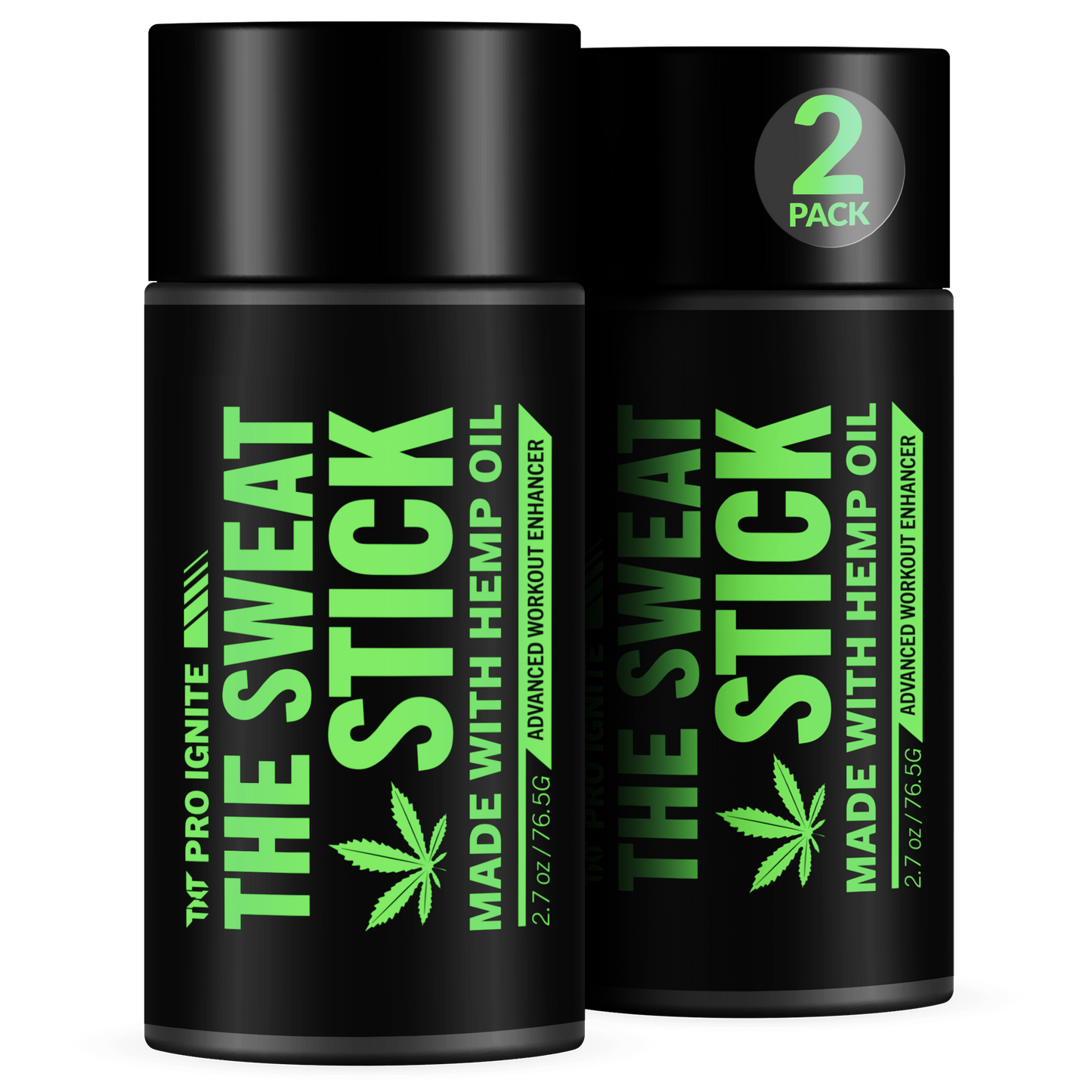 TNT Pro Ignite Hemp Sweat Stick for Men and Women – Thermogenic Weight Loss Workout Enhancer 2-Pack - TNT Pro Series