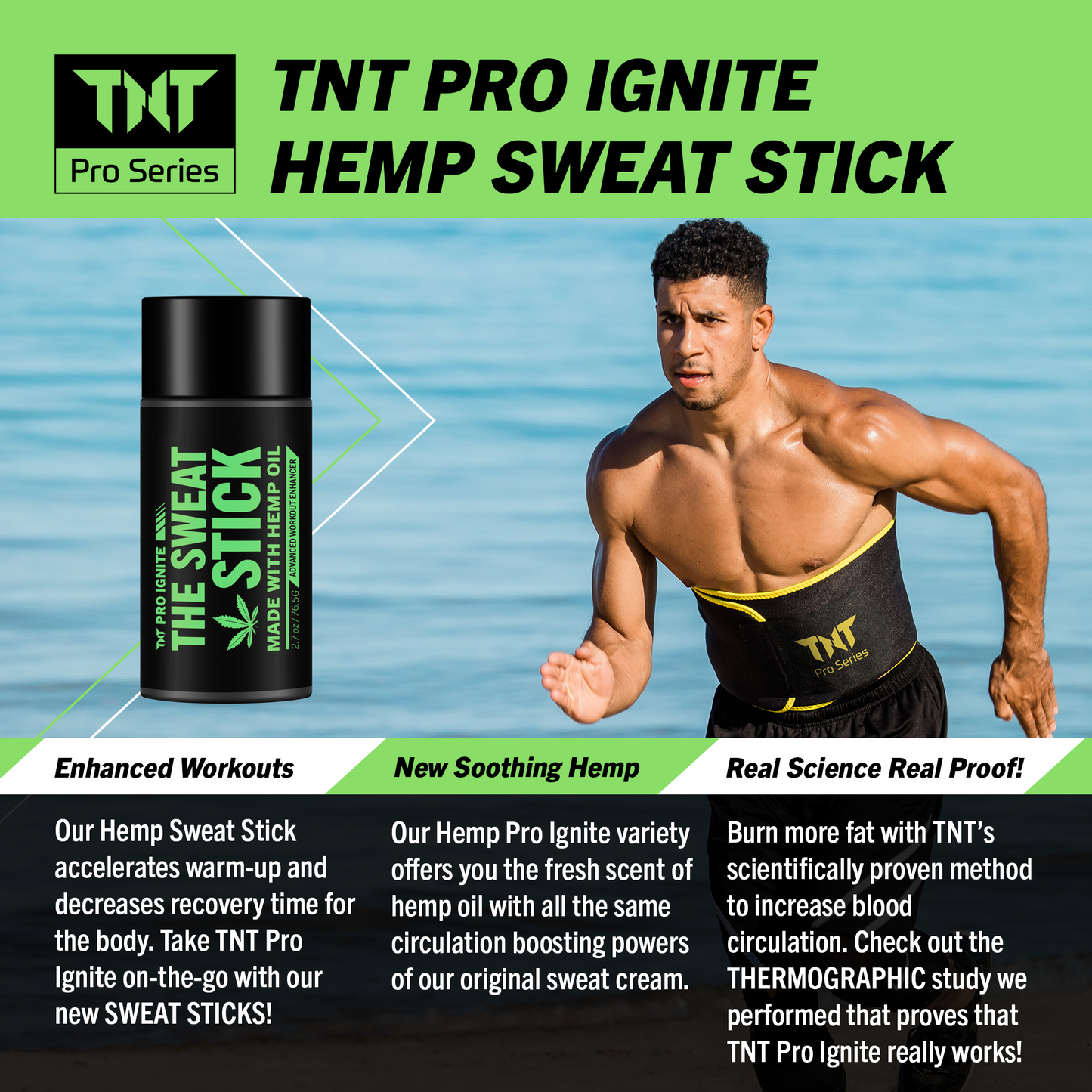 TNT Pro Ignite Mini Sweat Stick - Hemp - TNT Pro Series