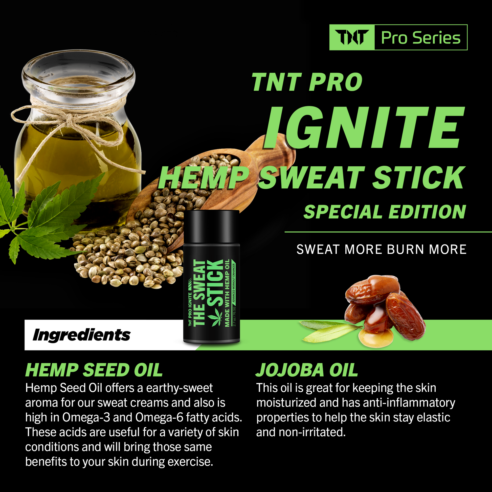 TNT Pro Ignite Mini Sweat Stick - Hemp - TNT Pro Series