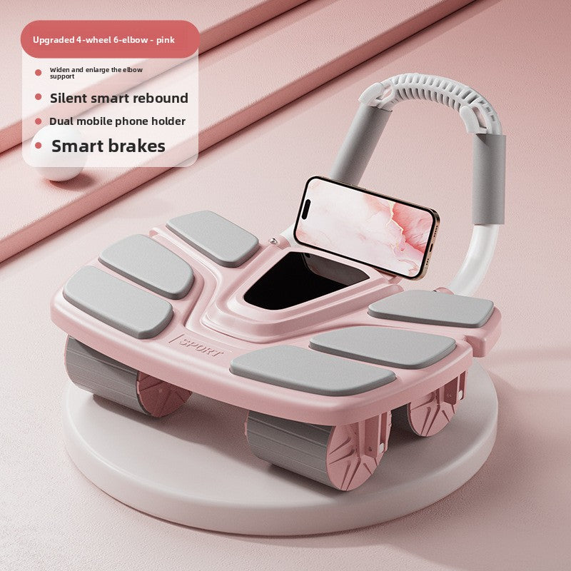 Four-Wheel Automatic Rebound Abdominal Exercise Wheel
