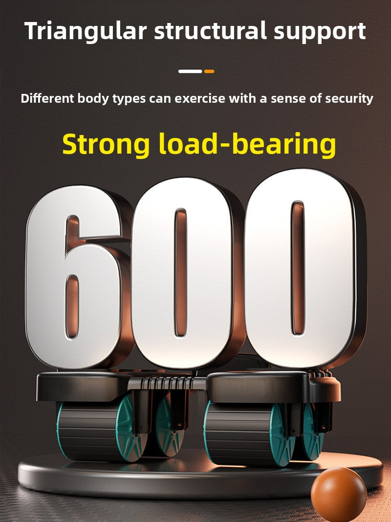 Four-Wheel Automatic Rebound Abdominal Exercise Wheel