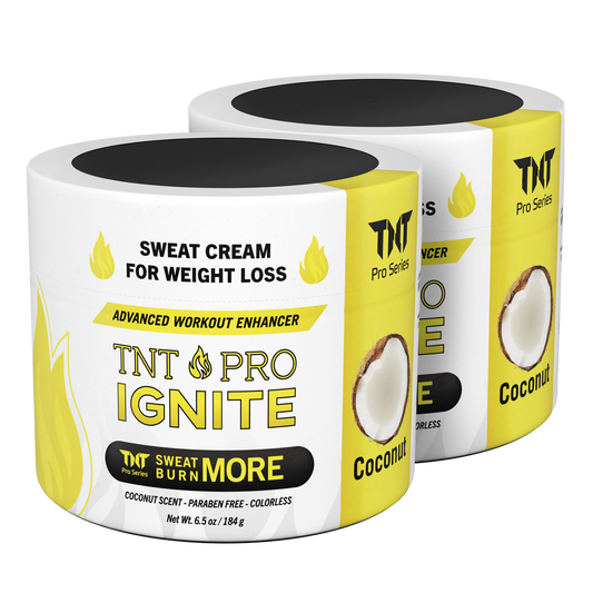 TNT Pro Ignite Coconut Sweat Cream for Men and Women - Thermogenic Weight Loss Slimming Workout Enhancer for Stomach, Abdominal Burner 2-Pack - TNT Pro Series