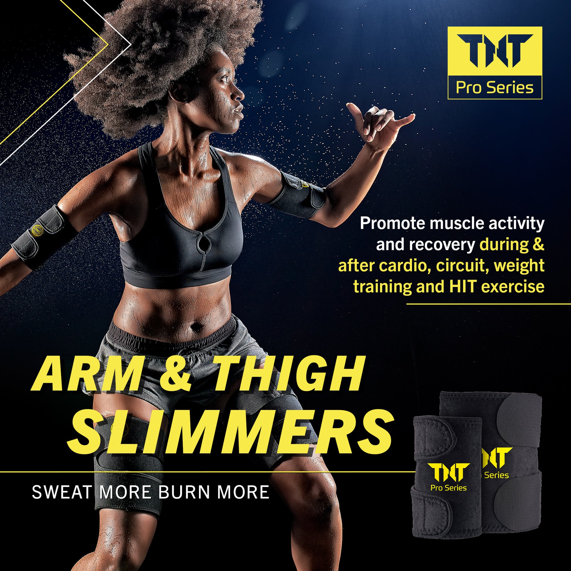  Gold's Gym Upper Arm & Thigh Slimmer Kit (4-piece Kit) Adjusts  to Fit Most Sizes - Lose Excess Water Weight Fast & Easy : Health &  Household