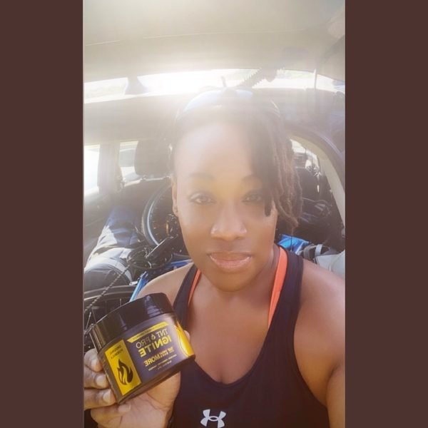 Kim with TNT Pro Ignite before workout