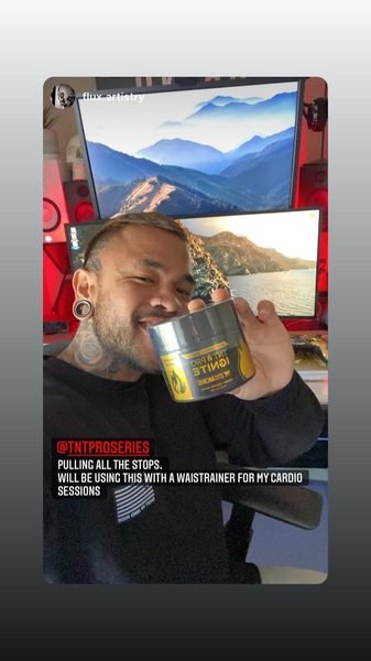 Michael using TNT Pro Ignite for cardio sessions