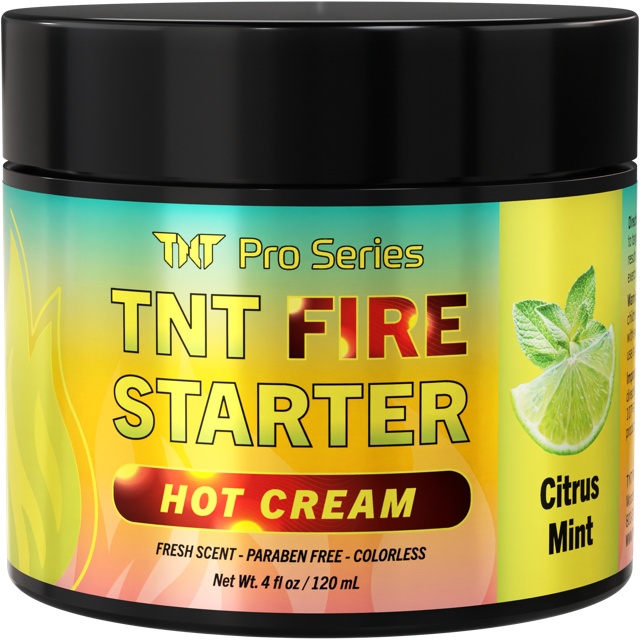 Citrus Mint Fire Starter jar
